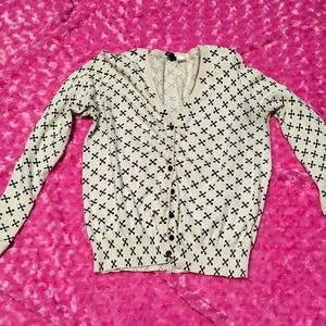 Cross cardigan white by H&M Divided Sz medium